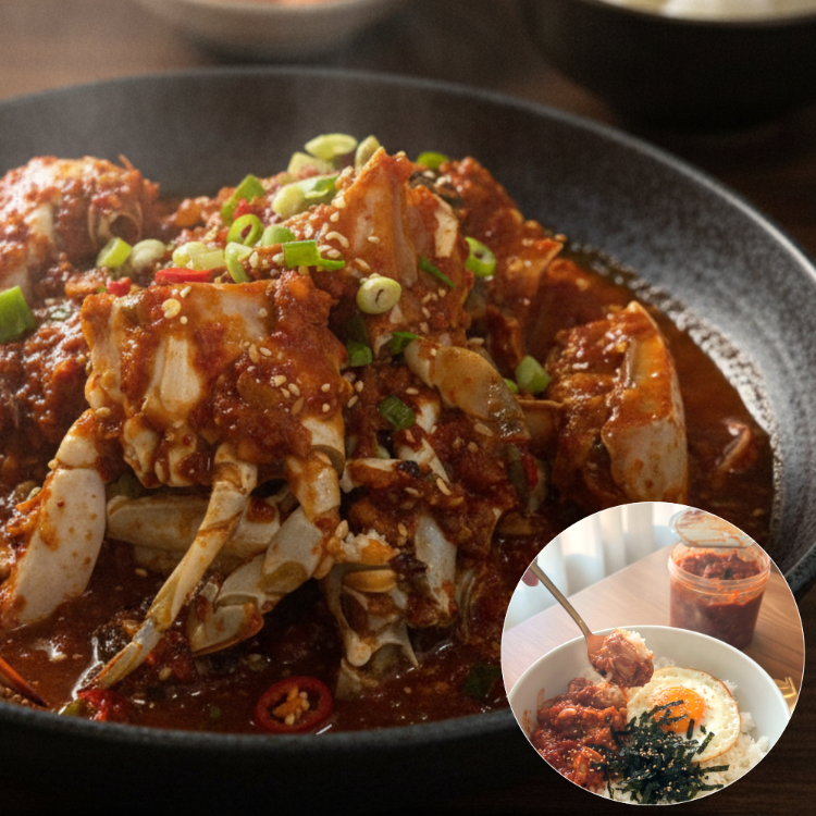 국내산 꽃게로 담근 전통 남도식 간장양념게장 900g