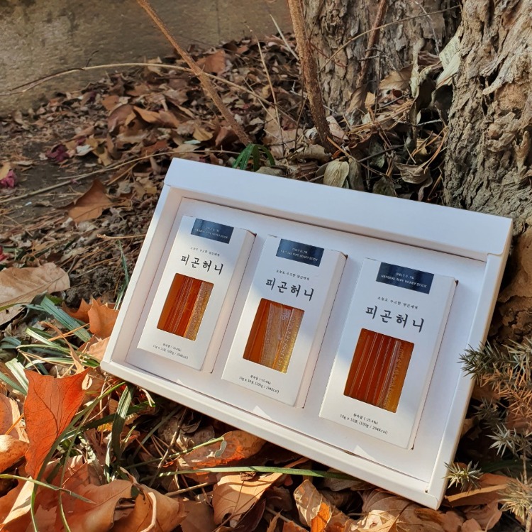강원도 DMZ 피곤허니 야생화꿀 선물세트 10g*10개포장*3개