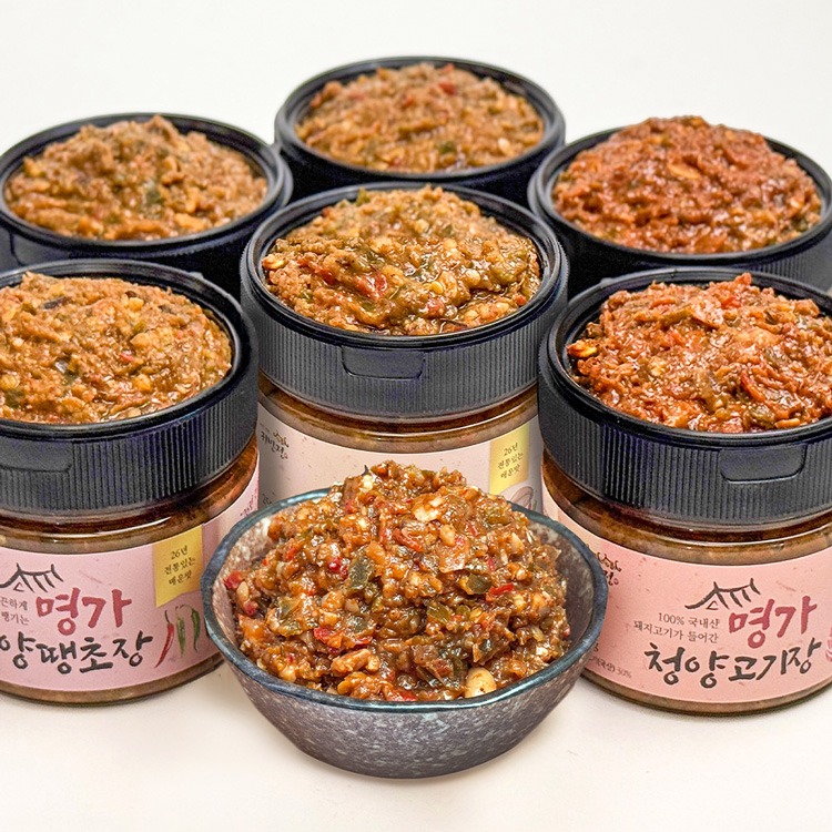 26년전통 밥도둑 국내산 청양땡초장 4종