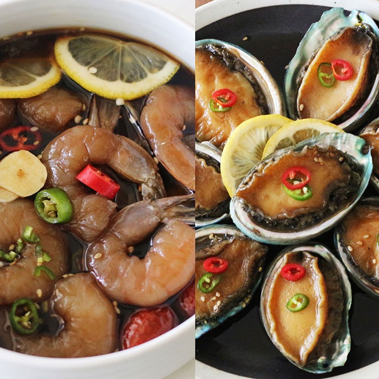 26년전통맛집 밥도둑 수제 깐 새우장/전복장400g 2